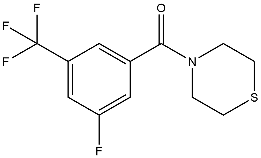 (3-Fluoro-5-(trifluoromethyl)phenyl)(thiomorpholino)methanone Structure