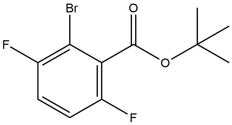 Tert-butyl 2-bromo-3,6-difluorobenzoate Structure