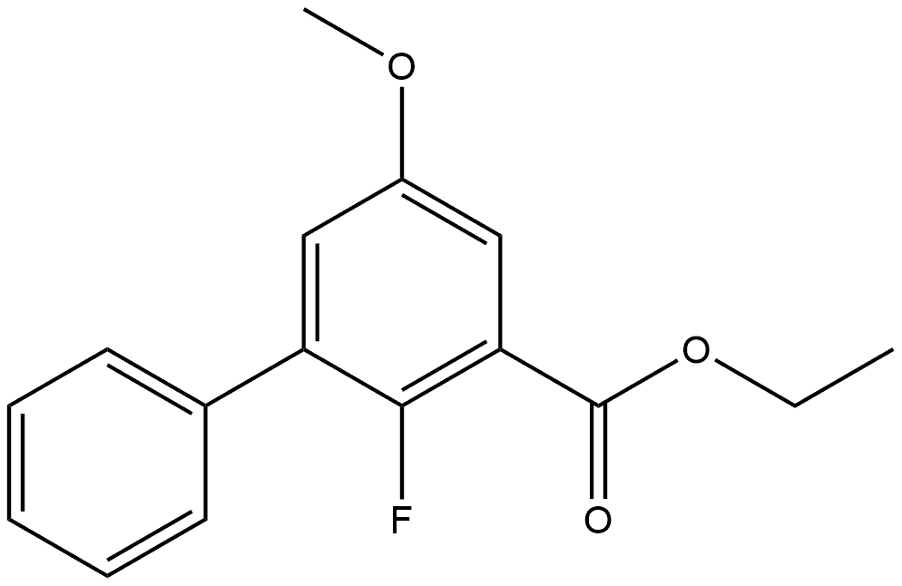 Ethyl 2-fluoro-5-methoxy-[1,1'-biphenyl]-3-carboxylate Structure