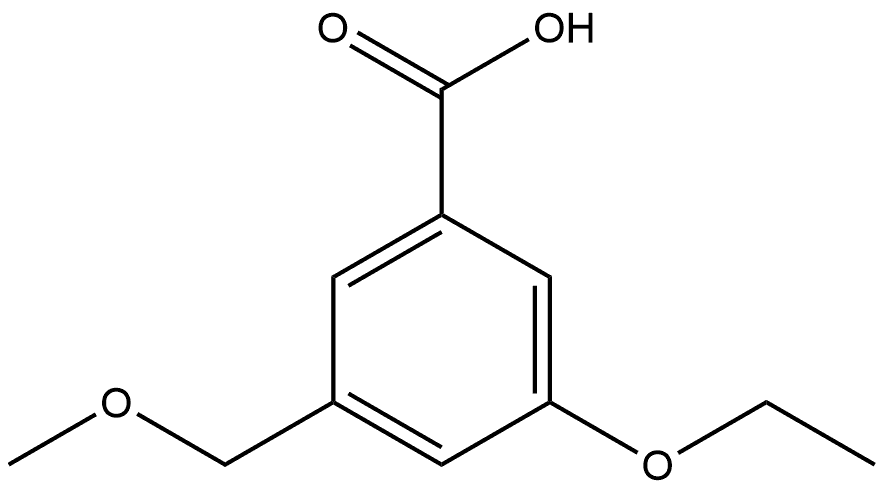 3-Ethoxy-5-(methoxymethyl)benzoic acid Structure