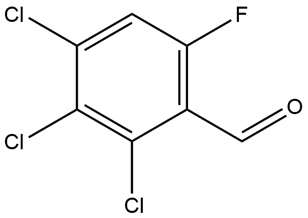 2,3,4-Trichloro-6-fluorobenzaldehyde Structure