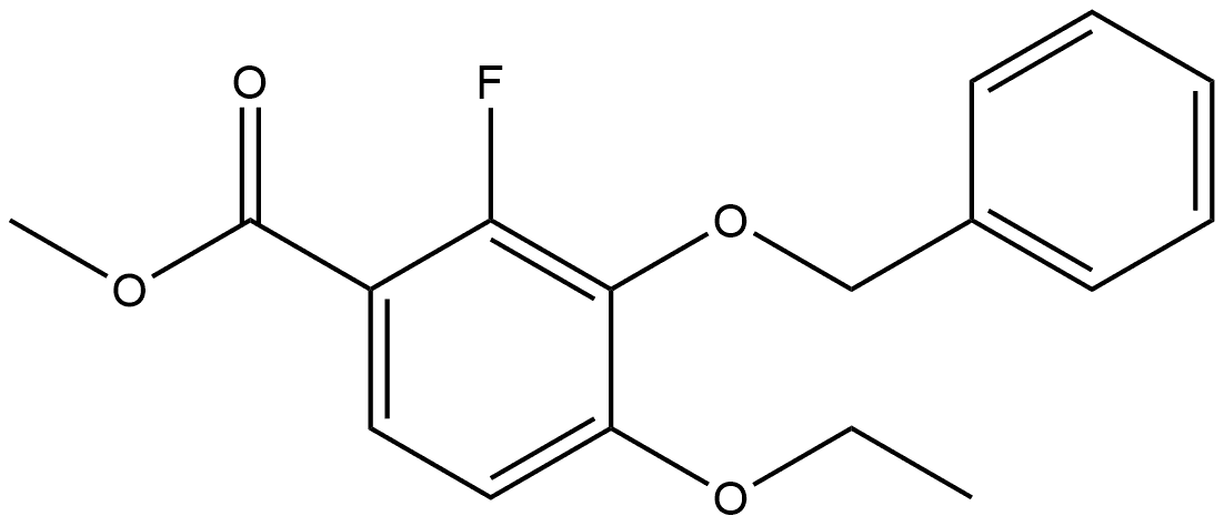 Methyl 3-(benzyloxy)-4-ethoxy-2-fluorobenzoate Structure