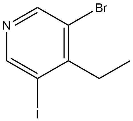 3-Bromo-4-ethyl-5-iodopyridine 구조식 이미지