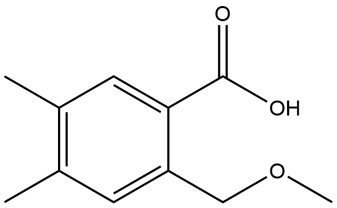 2-(Methoxymethyl)-4,5-dimethylbenzoic acid Structure