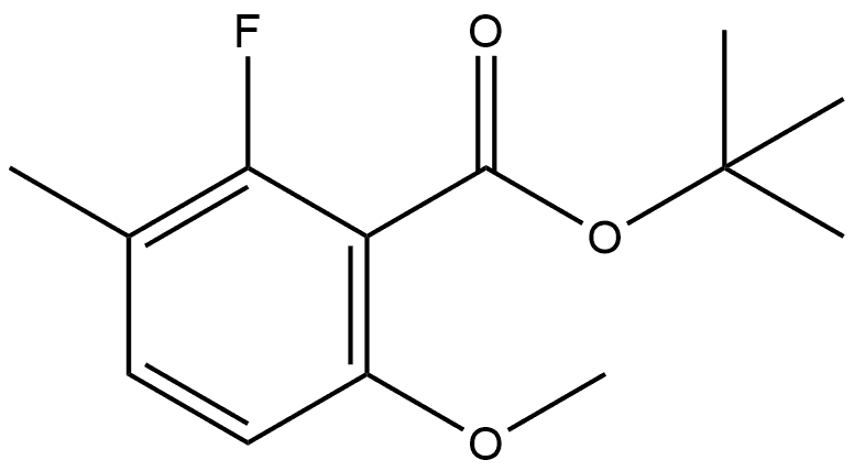 tert-butyl 2-fluoro-6-methoxy-3-methylbenzoate Structure