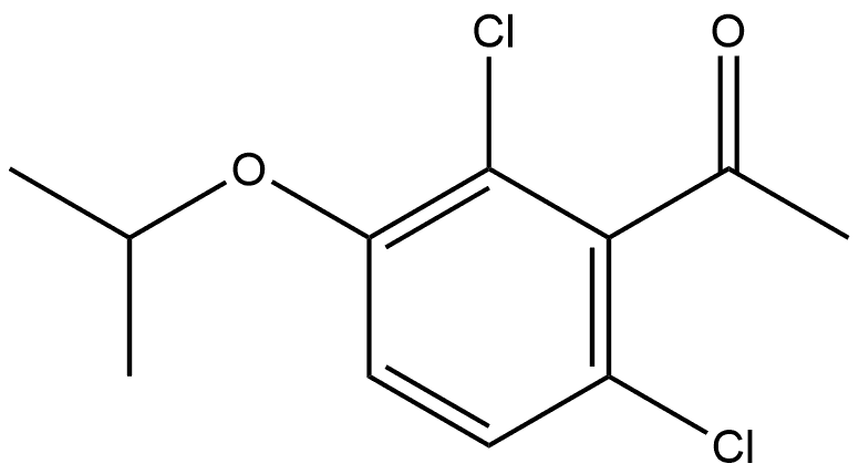 1-(2,6-Dichloro-3-isopropoxyphenyl)ethanone Structure