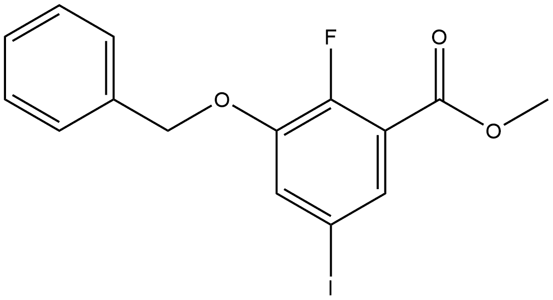 Methyl 3-(benzyloxy)-2-fluoro-5-iodobenzoate Structure