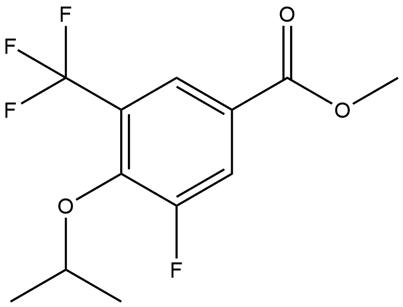 Methyl 3-fluoro-4-isopropoxy-5-(trifluoromethyl)benzoate Structure