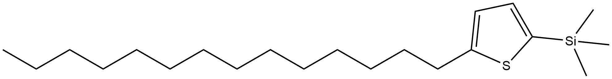 Trimethyl(5-tetradecylthiophen-2-yl)silane Structure