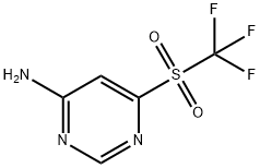 6-((Trifluoromethyl)sulfonyl)pyrimidin-4-amine 구조식 이미지