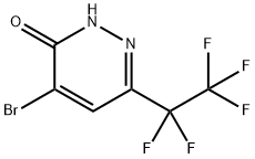 4-Bromo-6-(perfluoroethyl)pyridazin-3(2H)-one 구조식 이미지