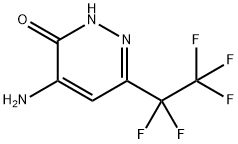 4-Amino-6-(perfluoroethyl)pyridazin-3(2H)-one Structure