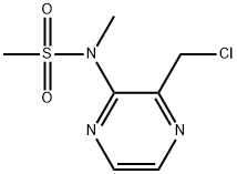 Methanesulfonamide, N-[3-(chloromethyl)-2-pyrazinyl]-N-methyl- 구조식 이미지