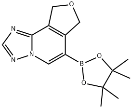 6-(4,4,5,5-Tetramethyl-1,3,2-dioxaborolan-2-yl)-7,9-dihydrofuro[3,4-c][1,2,4]triazolo[1,5-a]pyridine Structure