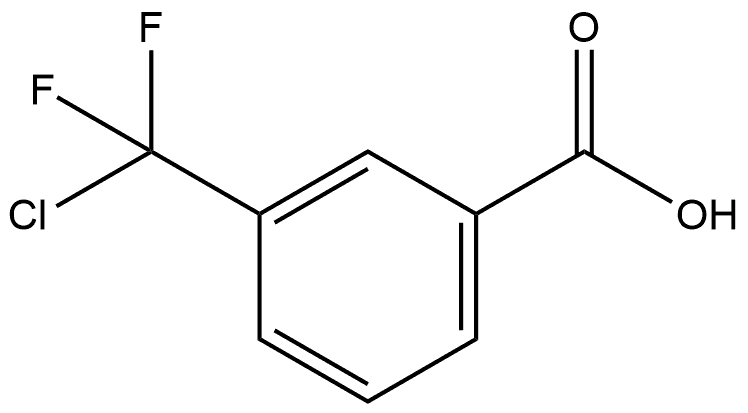 Benzoic acid, 3-(chlorodifluoromethyl)- 구조식 이미지