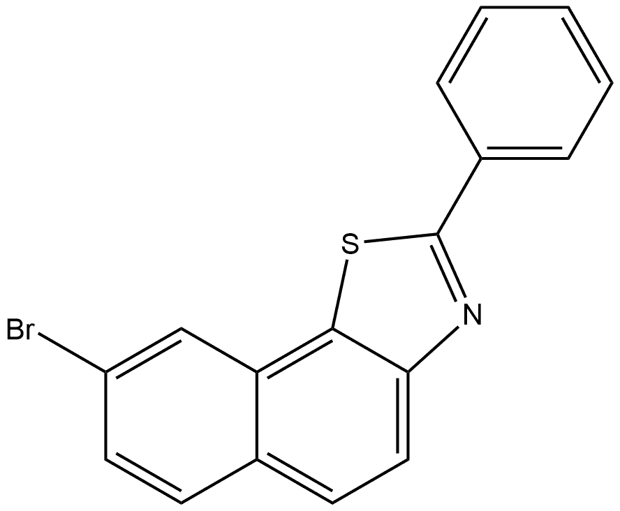 Naphtho[2,1-d]thiazole, 8-bromo-2-phenyl- Structure