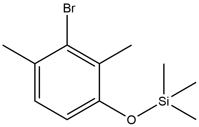 Benzene, 2-bromo-1,3-dimethyl-4-[(trimethylsilyl)oxy]- Structure