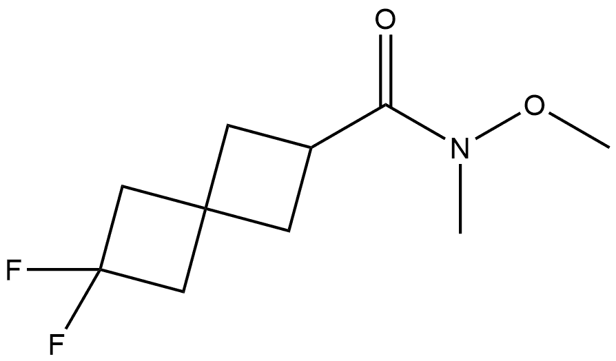 6,6-difluoro-N-methoxy-N-methylspiro[3.3]heptane-2-carboxamide Structure