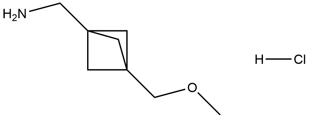 (3-(methoxymethyl)bicyclo[1.1.1]pentan-1-yl)methanamine hydrochloride 구조식 이미지