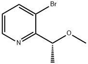 Pyridine, 3-bromo-2-[(1R)-1-methoxyethyl]- Structure