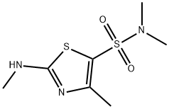 5-Thiazolesulfonamide, N,N,4-trimethyl-2-(methylamino)- 구조식 이미지