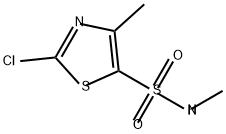 5-Thiazolesulfonamide, 2-chloro-N,4-dimethyl- Structure