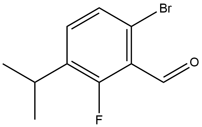 6-bromo-2-fluoro-3-isopropylbenzaldehyde Structure