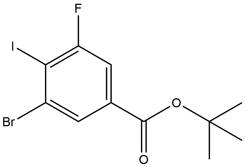 tert-butyl 3-bromo-5-fluoro-4-iodobenzoate Structure