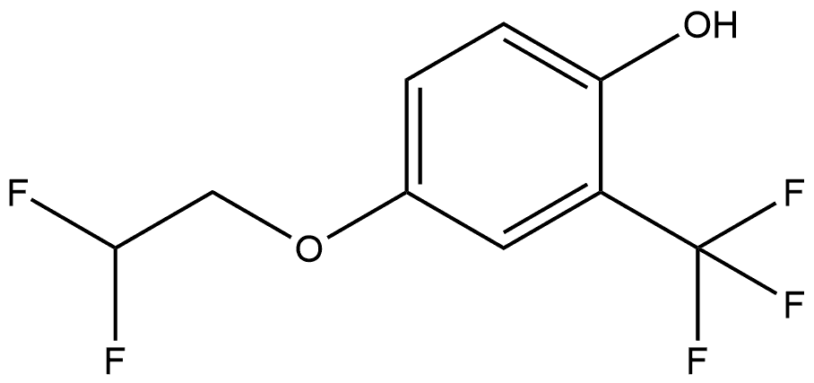 4-(2,2-difluoroethoxy)-2-(trifluoromethyl)phenol 구조식 이미지