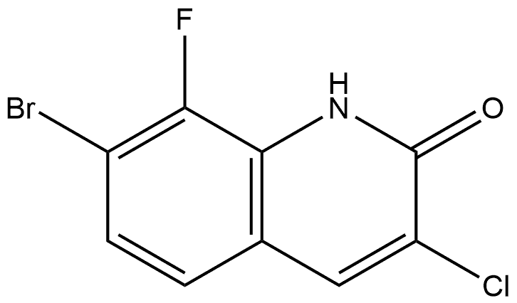 2(1H)-Quinolinone, 7-bromo-3-chloro-8-fluoro- 구조식 이미지