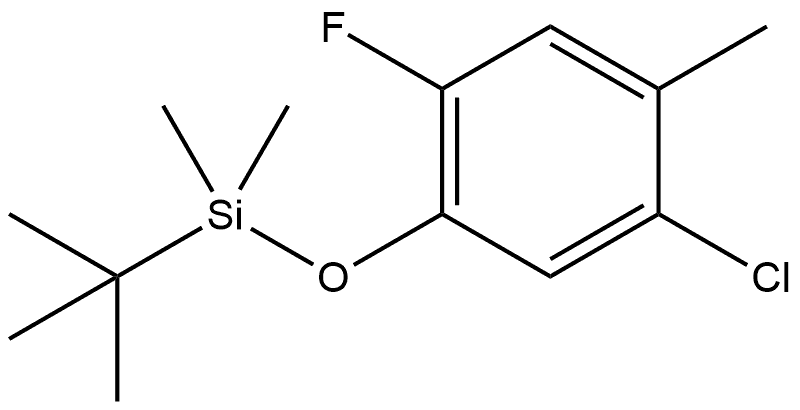 tert-butyl(5-chloro-2-fluoro-4-methylphenoxy)dimethylsilane Structure