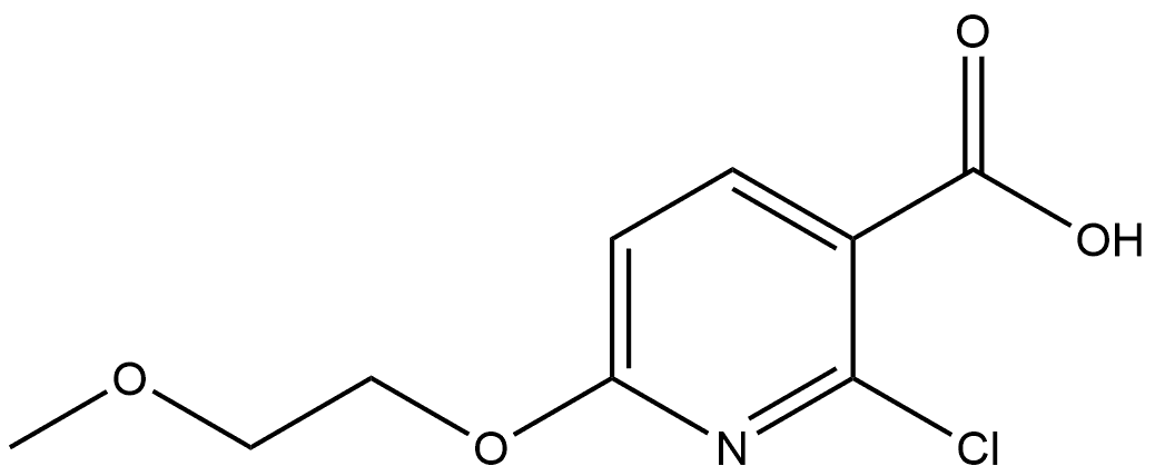 2-chloro-6-(2-methoxyethoxy)nicotinic acid 구조식 이미지