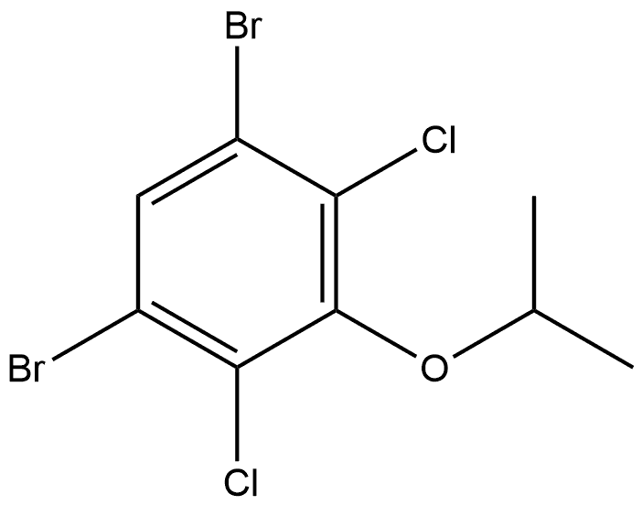 Benzene, 1,5-dibromo-2,4-dichloro-3-(1-methylethoxy)- Structure