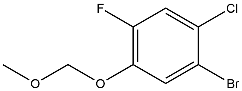 1-bromo-2-chloro-4-fluoro-5-(methoxymethoxy)benzene Structure