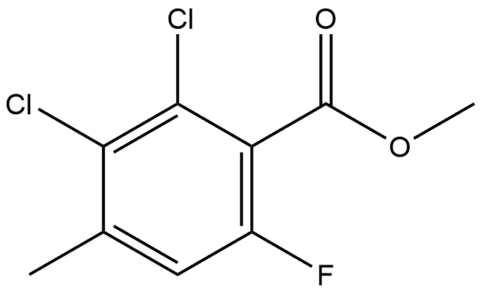 methyl 2,3-dichloro-6-fluoro-4-methylbenzoate Structure