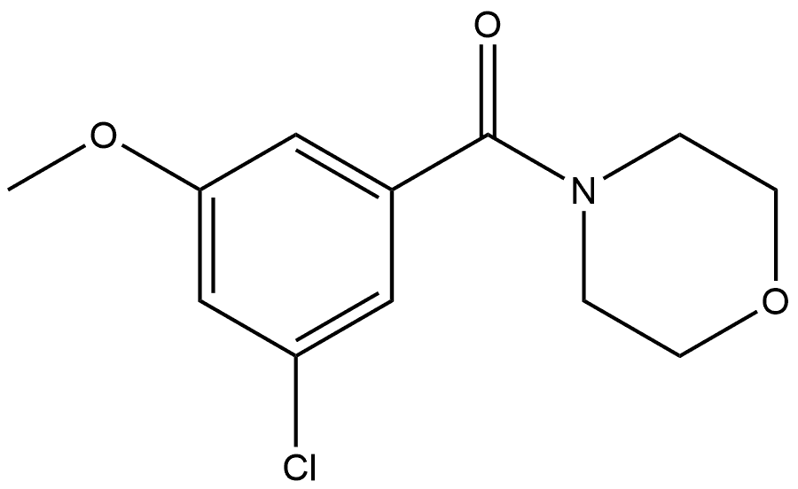 (3-chloro-5-methoxyphenyl)(morpholino)methanone Structure