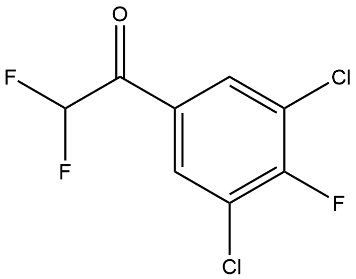 1-(3,5-dichloro-4-fluorophenyl)-2,2-difluoroethanone Structure