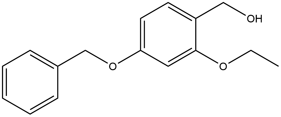 (4-(benzyloxy)-2-ethoxyphenyl)methanol 구조식 이미지