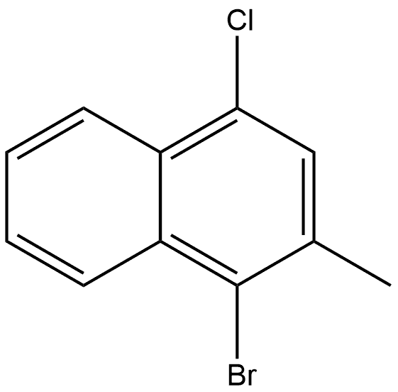 Naphthalene, 1-bromo-4-chloro-2-methyl- Structure