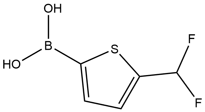 (5-(difluoromethyl)thiophen-2-yl)boronic acid Structure