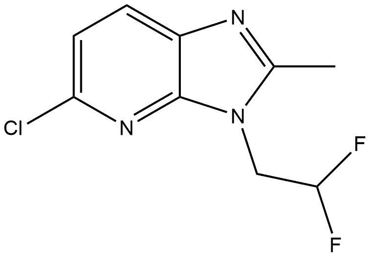 3H-Imidazo[4,5-b]pyridine, 5-chloro-3-(2,2-difluoroethyl)-2-methyl- Structure