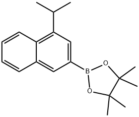 1,3,2-Dioxaborolane, 4,4,5,5-tetramethyl-2-[4-(1-methylethyl)-2-naphthalenyl]- Structure