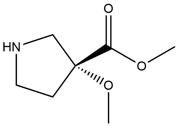 methyl (R)-3-methoxypyrrolidine-3-carboxylate L-Tartaric Acid salt 구조식 이미지