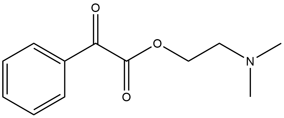 Benzeneacetic acid, α-oxo-, 2-(dimethylamino)ethyl ester Structure