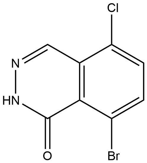 8-Bromo-5-chlorophthalazin-1(2H)-one Structure