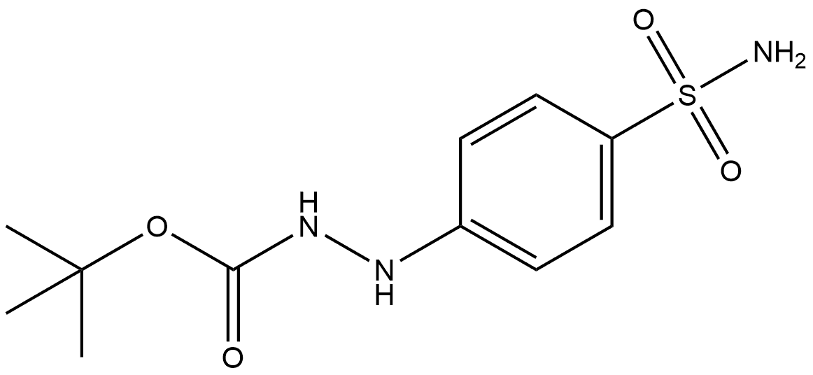 Hydrazinecarboxylic acid, 2-[4-(aminosulfonyl)phenyl]-, 1,1-dimethylethyl ester Structure