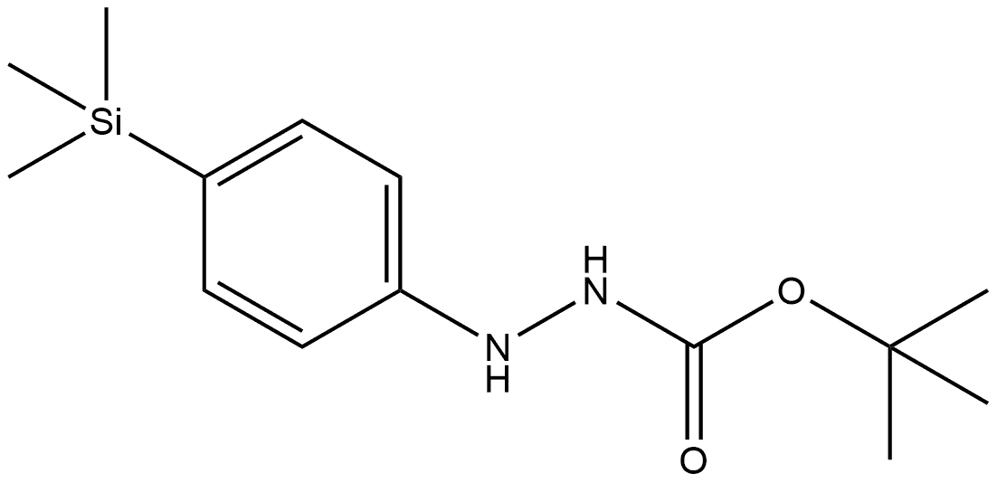 Hydrazinecarboxylic acid, 2-[4-(trimethylsilyl)phenyl]-, 1,1-dimethylethyl ester Structure