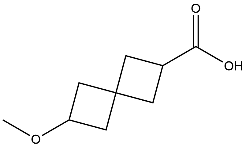 Spiro[3.3]heptane-2-carboxylic acid, 6-methoxy- Structure