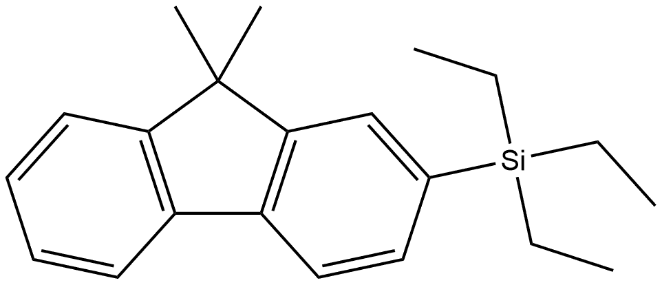 9H-Fluorene, 9,9-dimethyl-2-(triethylsilyl)- Structure