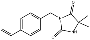 2,4-Imidazolidinedione, 3-[(4-ethenylphenyl)methyl]-5,5-dimethyl- Structure